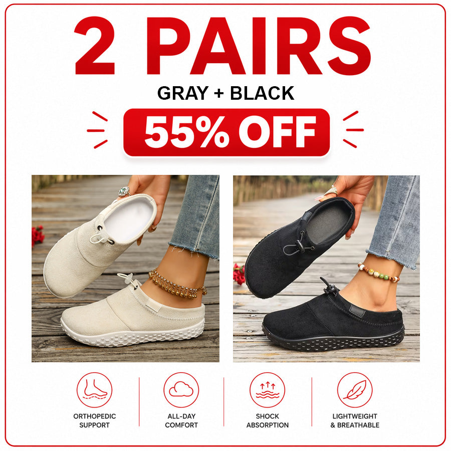 Orthopedic Casual Shoes with Round Toe Design