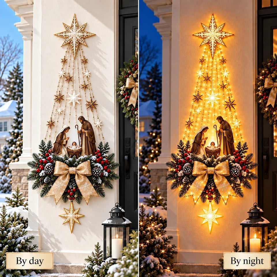 Starglow Cascading Bethlehem Star Wall Light