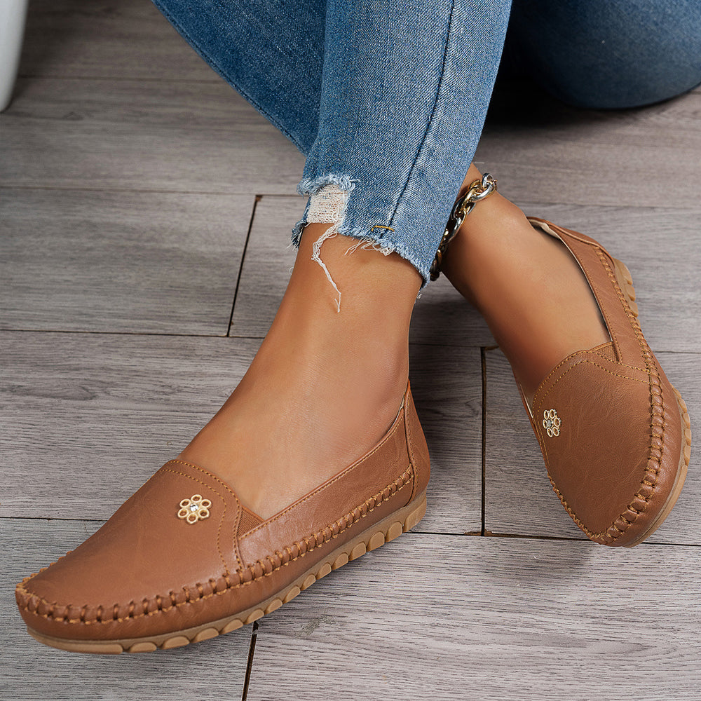 🔥Best Seller-Last Day Sale 60% OFF🔥 Stylish Orthopedic Leather Shoes - All-Day Comfort for Women