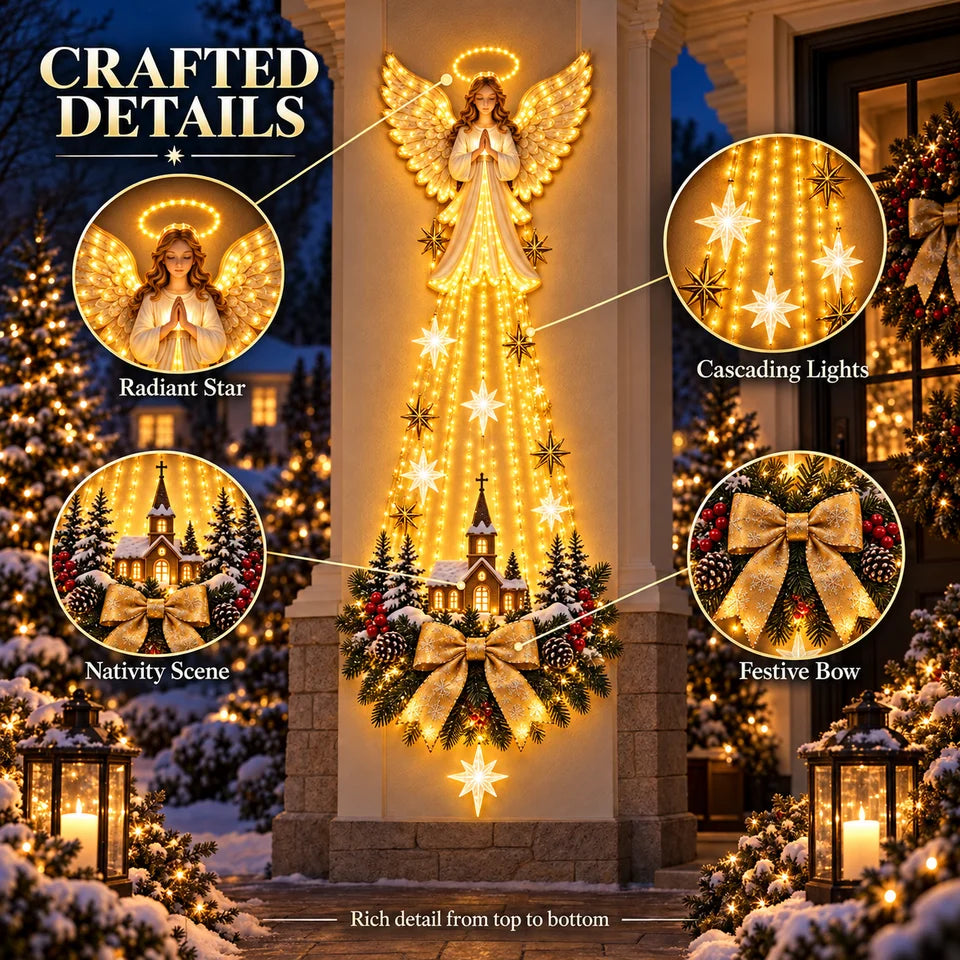 Angel Blessing Wall Light – Starglow Cascading Christmas Decor