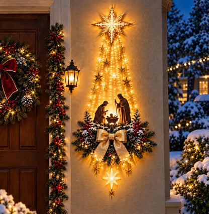 Starglow Cascading Bethlehem Star Wall Light