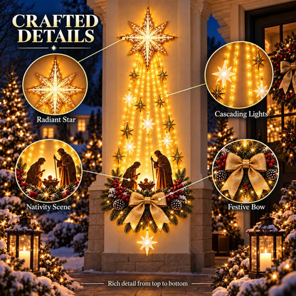 Starglow Cascading Bethlehem Star Wall Light