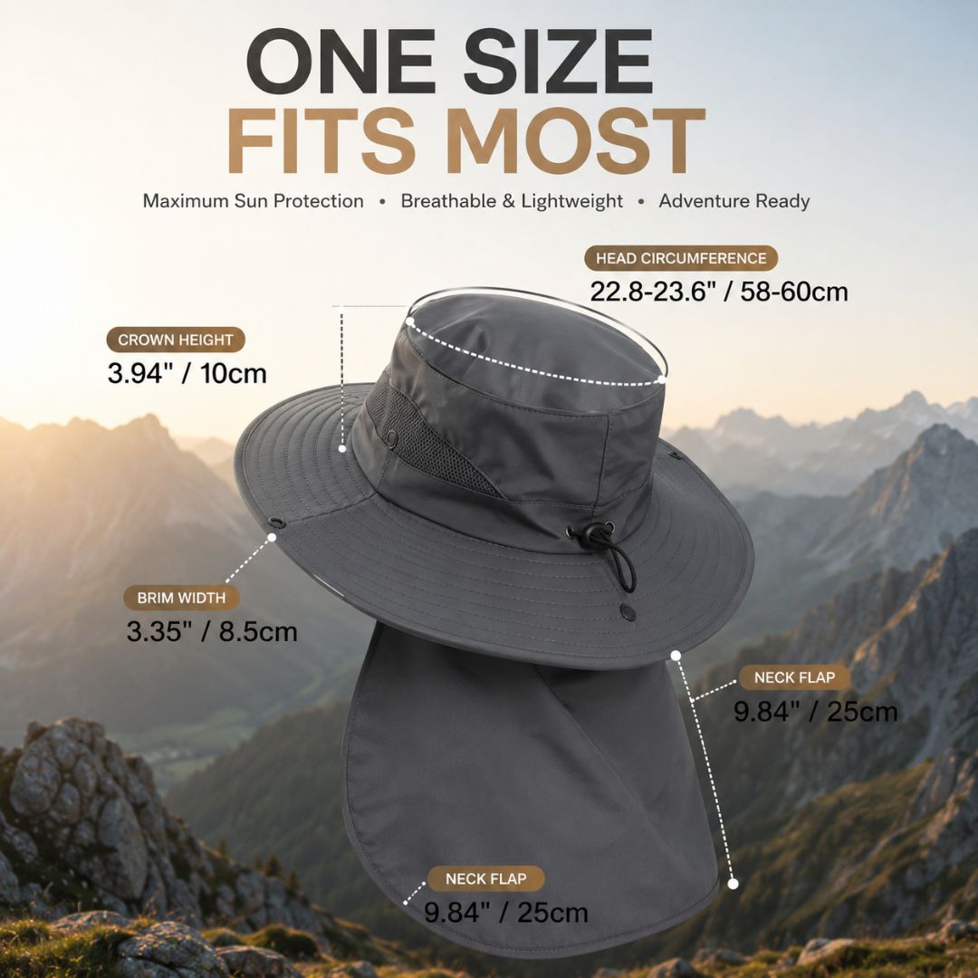☀️ SUMMER SALE 50% OFF 🔥 UPF 50+ Sun Protection Hat With Full Face & Neck Coverage
