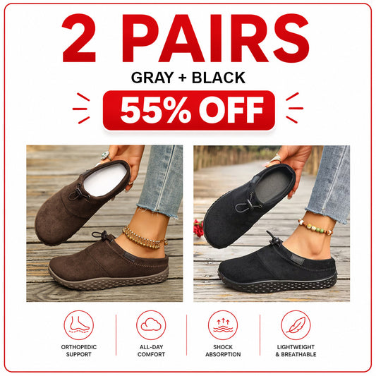 Orthopedic Casual Shoes with Round Toe Design