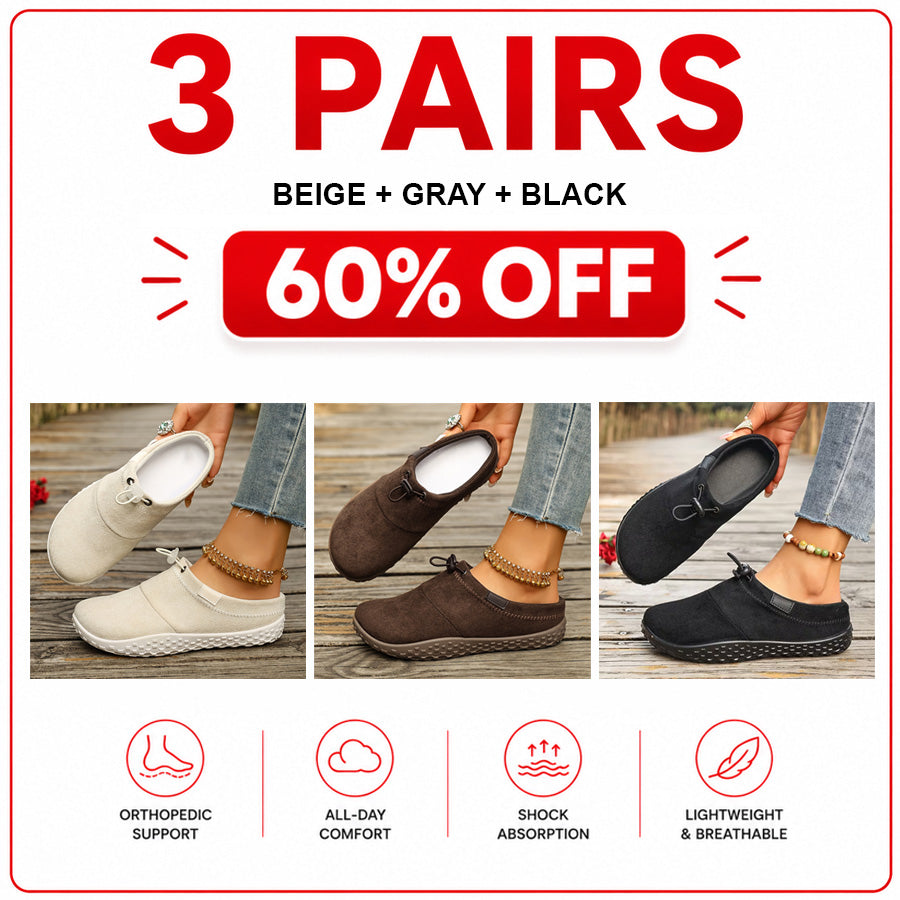 Orthopedic Casual Shoes with Round Toe Design