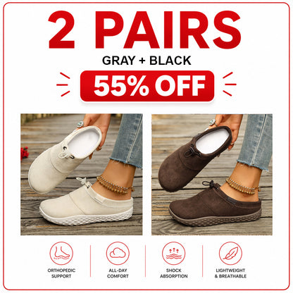 Orthopedic Casual Shoes with Round Toe Design